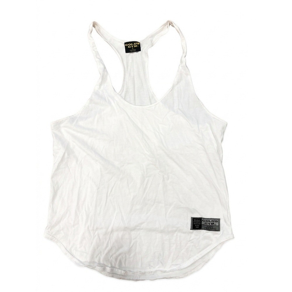 Gold's Gym Tank Top Men White Sz XL Venice California Core Training Gym Everyday
